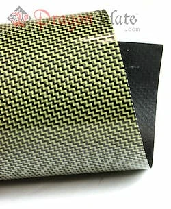 Carbon Fiber Panel Made with Kevlar Red .012"/.3mm 2x2 twill-12"x48" 