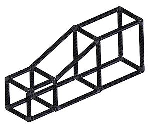 connecting round carbon tubes