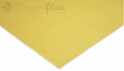 Flexible sheet of kevlar-carbon fiber 1x1 (Color Black and Yellow)