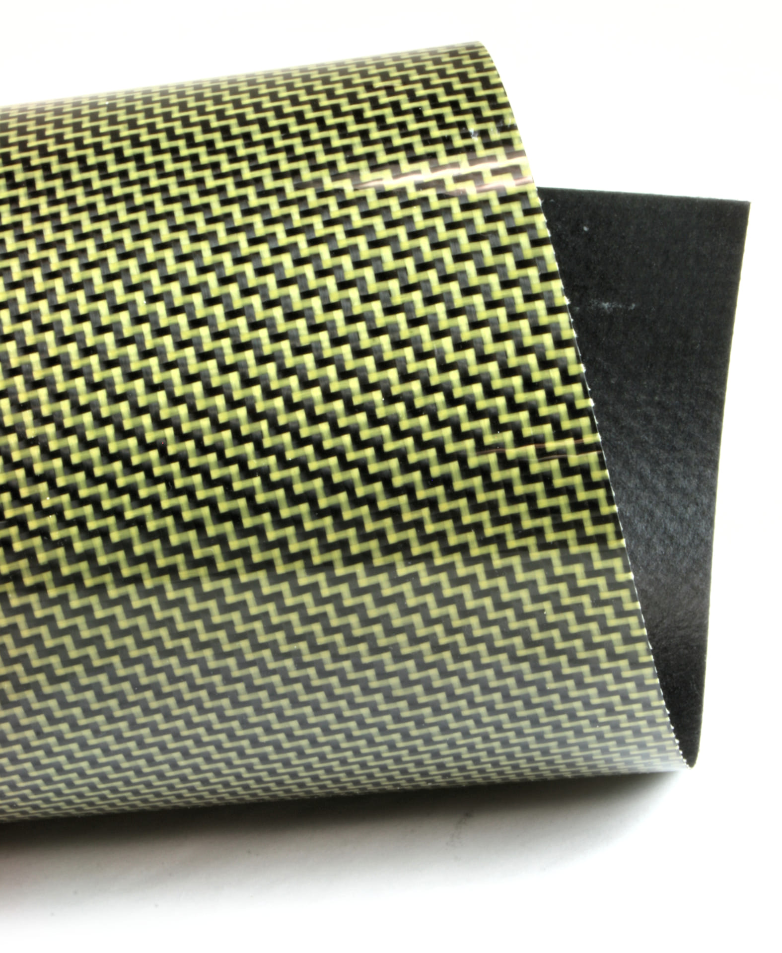 Twill Weave Carbon/Kevlar (Yellow) Veneer 24 x 48
