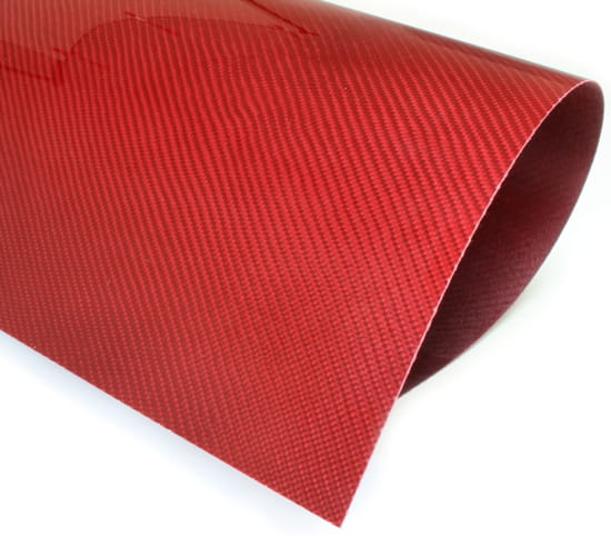 Twill Weave Red Kevlar Veneer