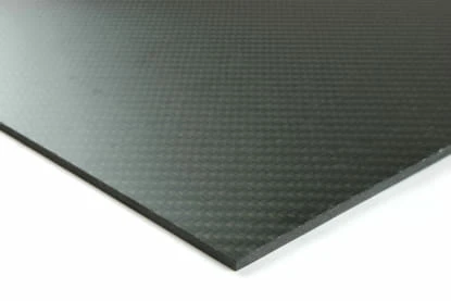 Quasi-isotropic Carbon Fiber Twill/Uni Sheet ~ 1mm x  6" x  6"