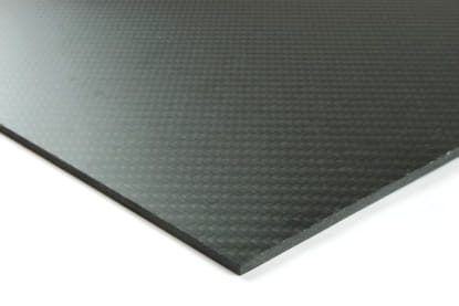 Quasi-isotropic Carbon Fiber Twill/Uni Sheet ~ 2mm x  6" x  6"