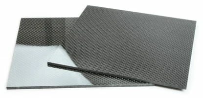 Two Sided Gloss Quasi-isotropic Carbon Fiber Sheet ~ 1/8" x  6" x  6"