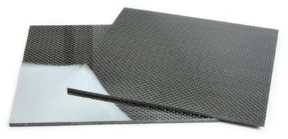 Two Sided Gloss Quasi-isotropic Carbon Fiber Sheet ~ 1/8" x 12" x 24"