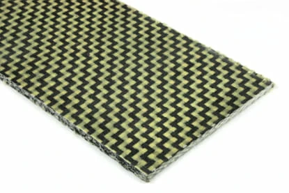 12x48x3/32 Green Camouflage Carbon Fiber with Kevlar Hybrid Fiberglass Plate Board Sheet Panel Glossy One Side 