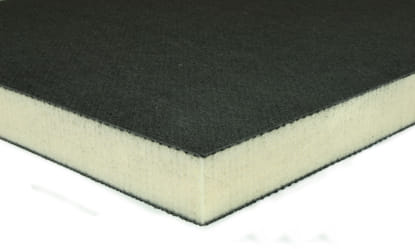 Divinycell H100 1" Foam Core - 3 Layer Carbon Fiber  6" x  6"