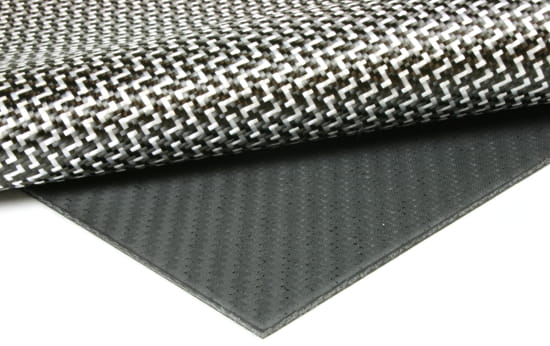 Carbon/Kevlar Hybrid Sheet ~ 1/8 x 24 x 48