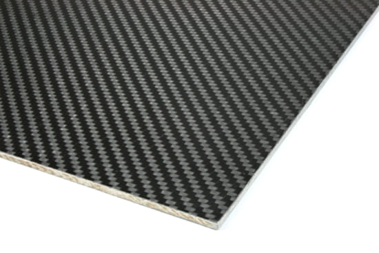 Carbon Fiber Prepreg Ekoa® Flax Linen Core Sheet - 1/8" x 24" x 24"