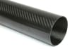 Carbon Fiber Roll Wrapped Twill Tube ~ 3.25" ID x 96", Gloss Finish