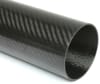 Carbon Fiber Roll Wrapped Twill Tube ~ 4" ID x 24", Gloss Finish