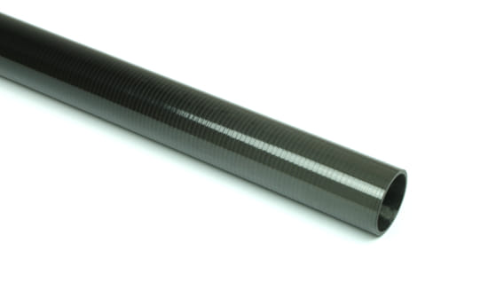 Carbon Fiber Roll Wrapped Uni Tube ~ 0.75" ID x 48", Gloss Finish