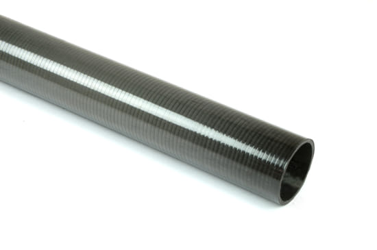 Carbon Fiber Roll Wrapped Uni Tube ~ 0.875" ID x 24", Gloss Finish