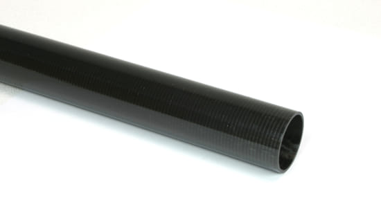 Carbon Fiber Roll Wrapped Uni Tube ~ 1" ID x 96", Gloss Finish