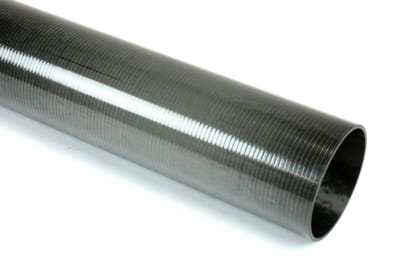 Carbon Fiber Roll Wrapped Uni Tube ~ 1.625" ID x 24", Gloss Finish