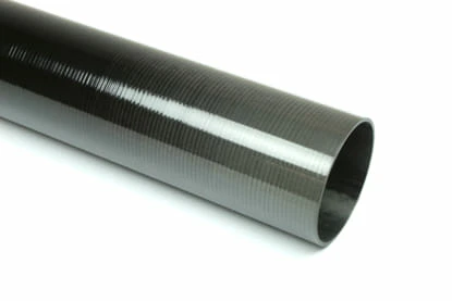 Carbon Fiber Roll Wrapped Uni Tube ~ 1.75" ID x 24", Gloss Finish