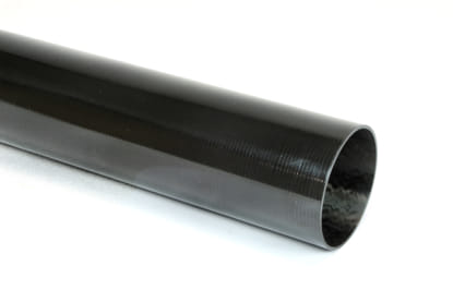 Carbon Fiber Roll Wrapped Uni Tube ~ 2.375" ID x 24", Gloss Finish
