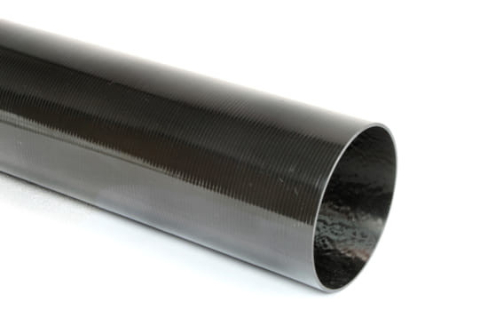 Carbon Fiber Roll Wrapped Uni Tube ~ 2.5" ID x 24", Gloss Finish