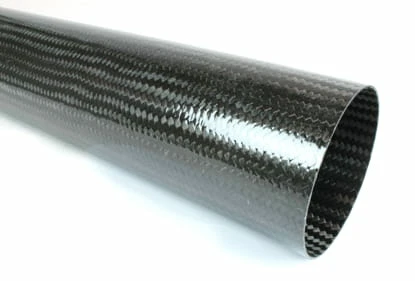Braided Carbon Fiber Round Tubing ~ 4" ID x 24"