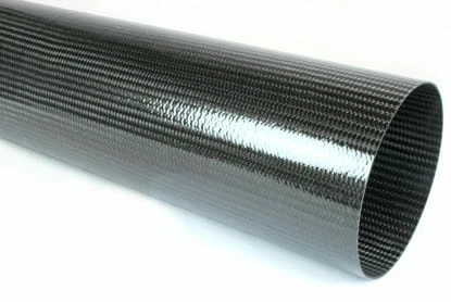 Braided Carbon Fiber Round Tubing ~ 6" ID x 48"