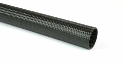 Braided EconomyTube™ Carbon Fiber Round Tubing ~ 0.75" ID x 24"
