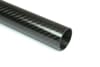 Picture of Carbon Fiber Roll Wrapped Twill Tube ~ 1.375" ID x 72", Gloss Finish