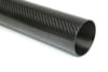 Picture of Carbon Fiber Roll Wrapped Twill Tube ~ 2.5" ID x 72", Gloss Finish