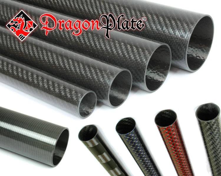 100MM Carbon Fiber Tube OD 100mm x ID 96mm x L500mm 3k Matt Roll Wrapped Pipe