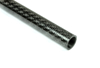 Picture of Carbon Fiber Roll Wrapped Twill Tube ~ 0.5" ID x 72", Thin Wall Gloss Finish