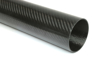 Picture of Carbon Fiber Roll Wrapped Twill Tube ~ 2.5" ID x 24", Gloss Finish
