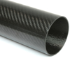 Picture of Carbon Fiber Roll Wrapped Twill Tube ~ 4" ID x 24", Gloss Finish