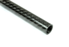 Picture of Carbon Fiber Roll Wrapped Twill Tube ~ 0.625" ID x 72", Thin Wall Gloss Finish