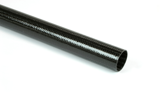 Braided Carbon Fiber Round Tubing ~ 1.875" ID x 72"