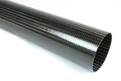 Braided Carbon Fiber Round Tubing ~ 3" ID x 72"