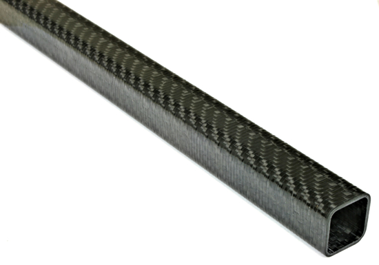 Carbon Fiber Roll Wrapped Twill Square Tube ~ 0.75" ID x 0.75" ID x 72"